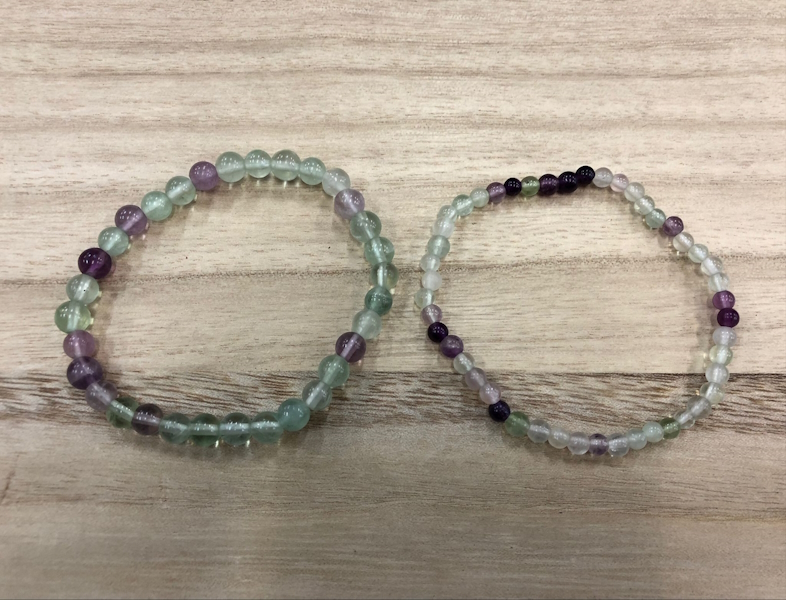 Pulsera Fluorita Arco Iris Bola